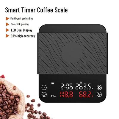 Bilancia Intelligente per Caffè Italiana: Pour-Over di Precisione con Display del Rapporto Acqua/Caffè Macinato