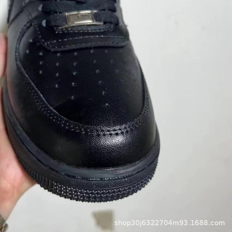 High Version AF Air Force One Pure White Pure Black Low-top Board Shoes Men's and Women's Casual Sports Shoes Vulcanized Bottom