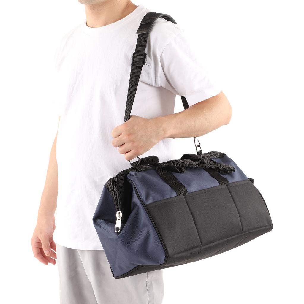 Black Lockout Tagout Bag Large Capacity Lockout Pouch Waterproof Oxford Cloth for Industrial