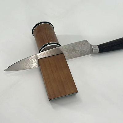 Rolling Knife Sharpener Magnetic Knife Holder Diamond Sharpening Stone Kit with 15 and 20 Degrees Angle Roller Kitchen Accessory