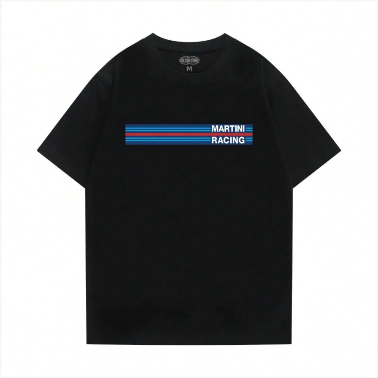 2025 MARTINI RACING Short Sleeve Martini T-Shirt Racing Theme T-Shirt German Car Culture T High Quality Tee S разноцветный