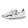 Li Ning Comfortable Minimalist Non-Slip Wear-Resistant Low-Top Running Shoes Men Sneakers White Sand Gray AGCR047-1
