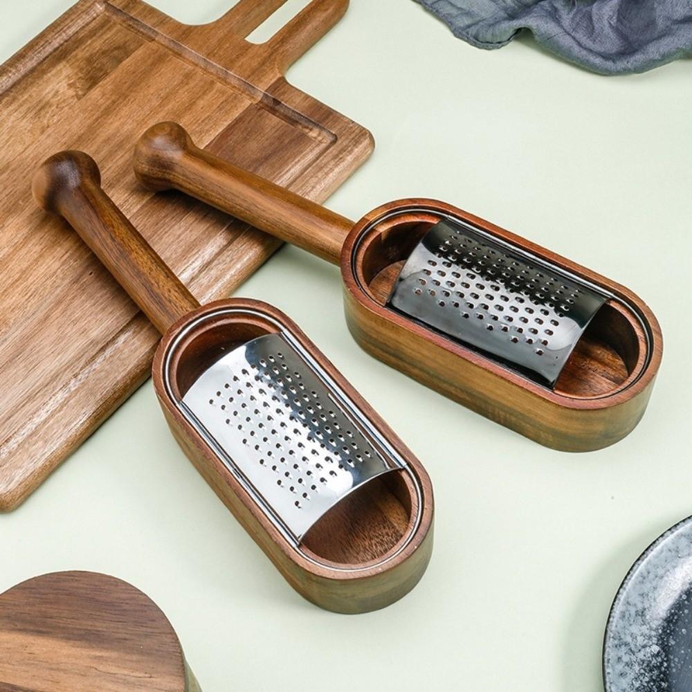 Solid Wood Cheese Grater Detachable Vegetable Slicer Multi-functional Food Shredder  for Parmesan