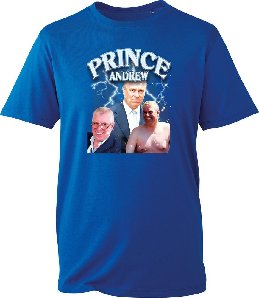 Prince Andrew Tshirt Funny Royal Family Tee King Charles Son Joke Gift Top