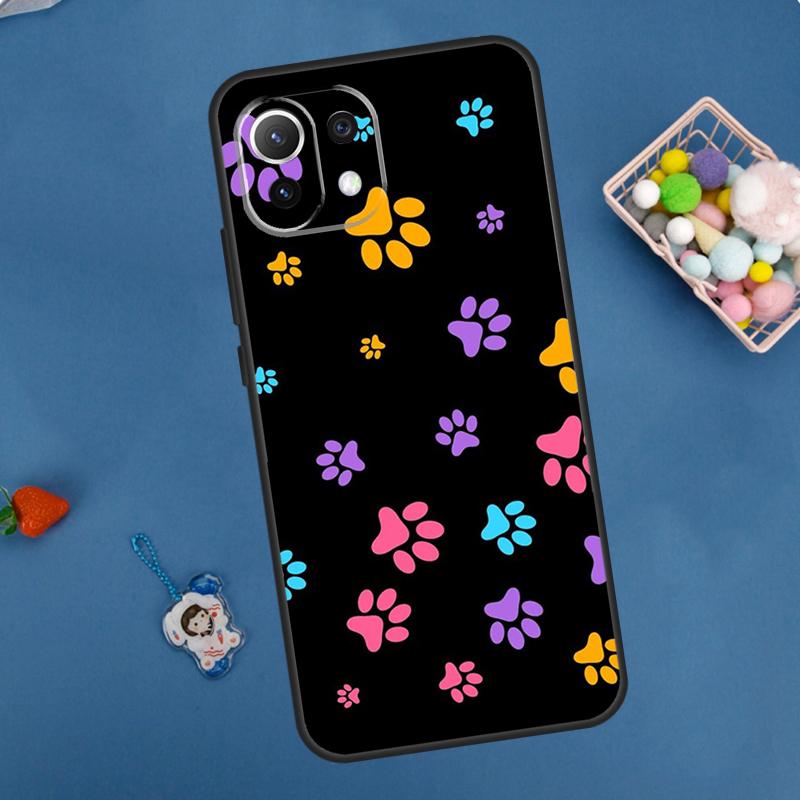Dog Paw Case For POCO F5 X3 X5 Pro X4 F4 GT C40 M5s F3 Cover For Xiaomi 13 12 Lite 12T 11T Pro 12X