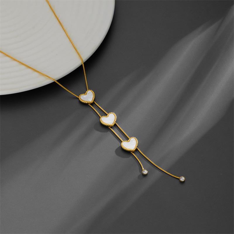 Elegant 3D Butterfly Tassel Pendant Necklace in Titanium Steel