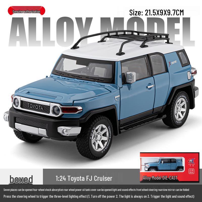Toyota FJ Cruiser 1:24 Alloy Model Toy Car with Sound & Light Features