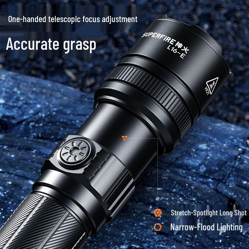 SupFire L16-E High-Lumen Rechargeable Flashlight