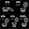 Disposable Plastic Sauce Cups with Integrated Lids