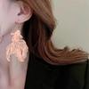 Trendy Fish shaped Earrings Fashionable Hollow Fish Ear Pendant for Parties Date