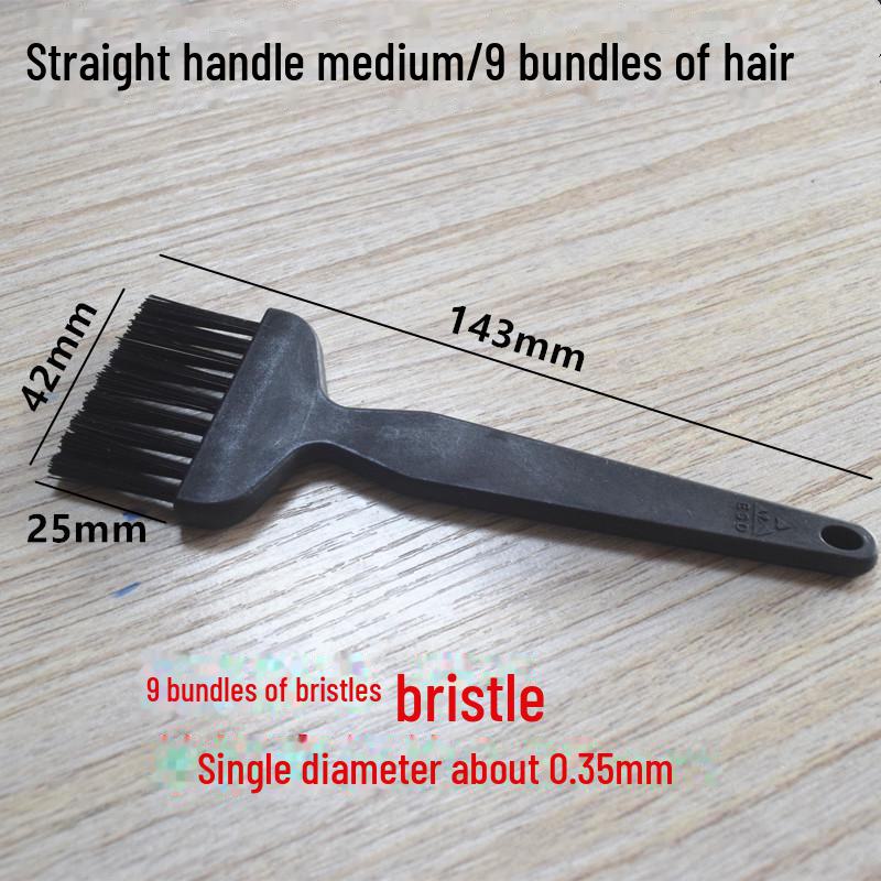 Ensemble de brosses antistatiques pour nettoyer téléphone, ordinateur, poussière de clavier et cartes PCB avec manche rond coudé