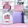 Flannel Travel Blanket Pillow Set Airplane Solid Color 110x150cm 350g All Season Use