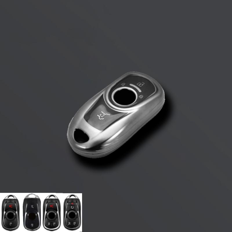 

Grey Tpu Car Key Case Cover Fit For Buick Regal Encore Enclave Envision Lacrosse Protective Keyless Auto Accessories