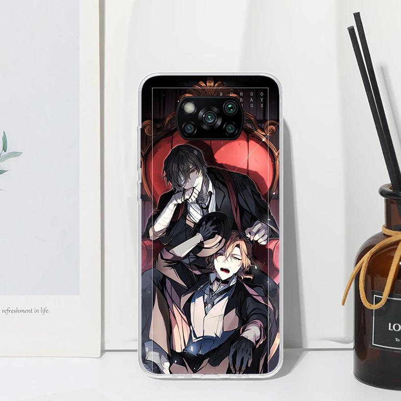 Bungo Stray Dogs Double Black Phone Case For Xiaomi Poco X7 X6 X5 M7 M8 Pro F7 Ultra Redmi 15C 15 13C 13 12C 12 10 10C 10A Art F