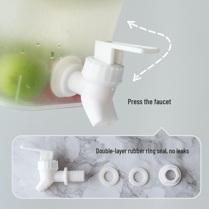 Large Capacity Cold Water Kettle with Faucet for Lemon Tea & Beverages