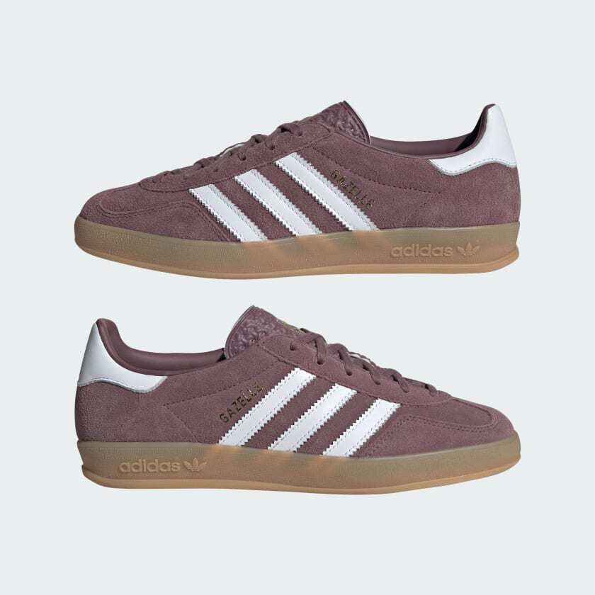 IH5483 Adidas Originals Gazelle Indoor Shadow Fig Cloud White Gum (Men's)