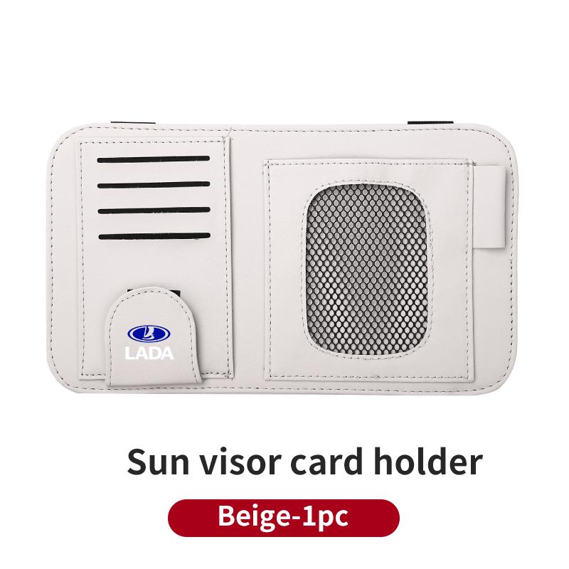Car accessories Sun Visor Storage Pouch For Lada Priora Sedan Sport Kalina Granta Vesta Niva Largus Vaz Samara 2110 SS15