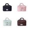 Large Capacity Cosmetic Storage Bag with Handle Makeup Pouch Durable Makeup Bag  Women
