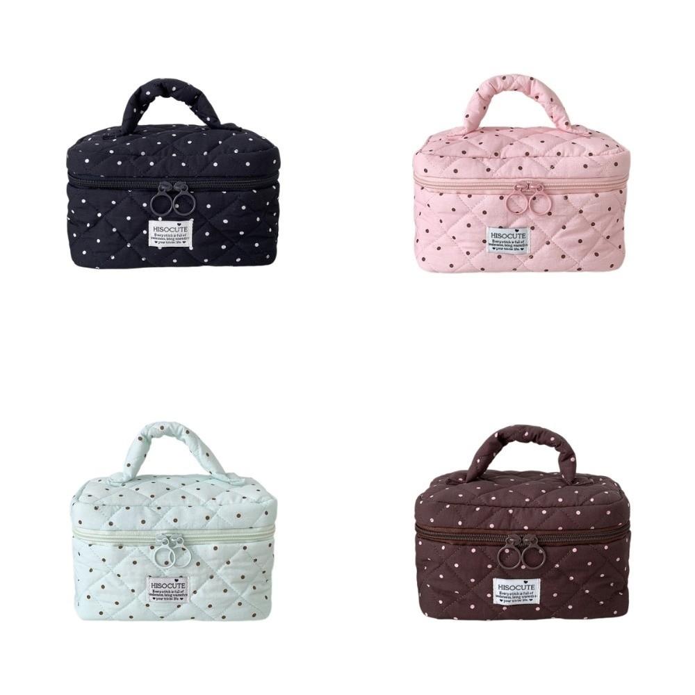 Large Capacity Cosmetic Storage Bag with Handle Makeup Pouch Durable Makeup Bag Women