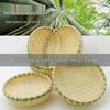 Handwoven Bamboo Winnowing and Storage Basket – Round Basket for Steamed Buns, Fruits, Vegetables, and Draining.