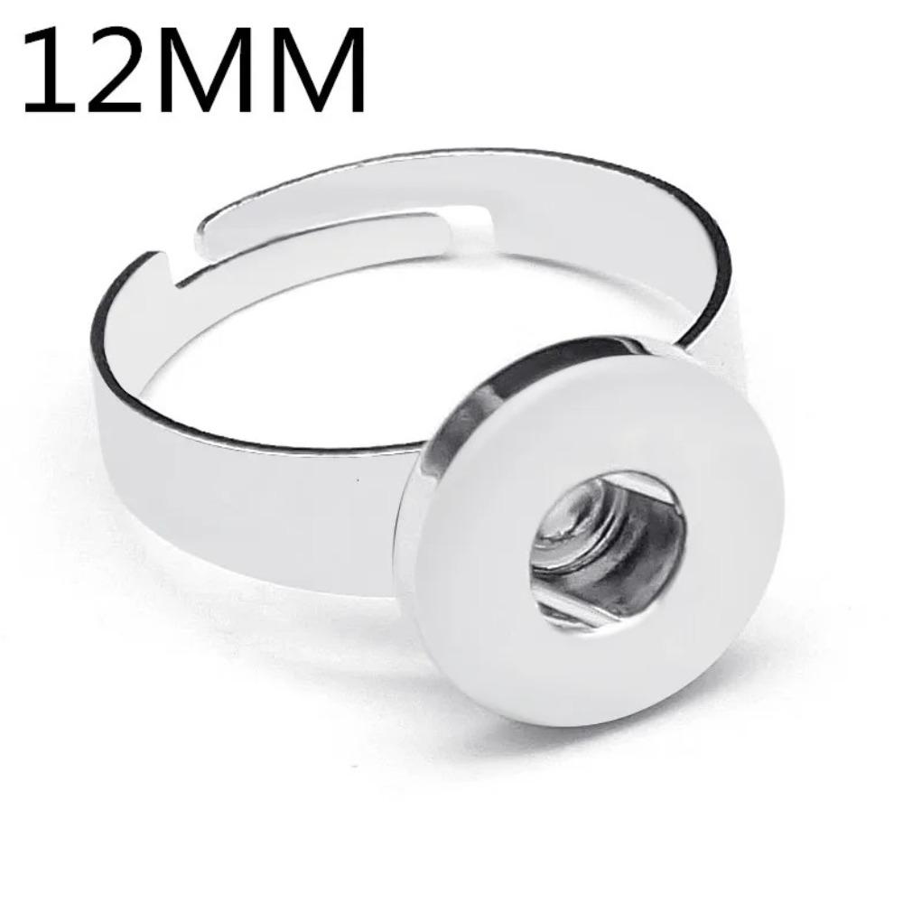 

Alloy Snap Ring Silver-plated 12mm Size Snap Buttons Rose Gold Plating 18mm Size Jewelry DIY Accessories DIY Jewelry Making
