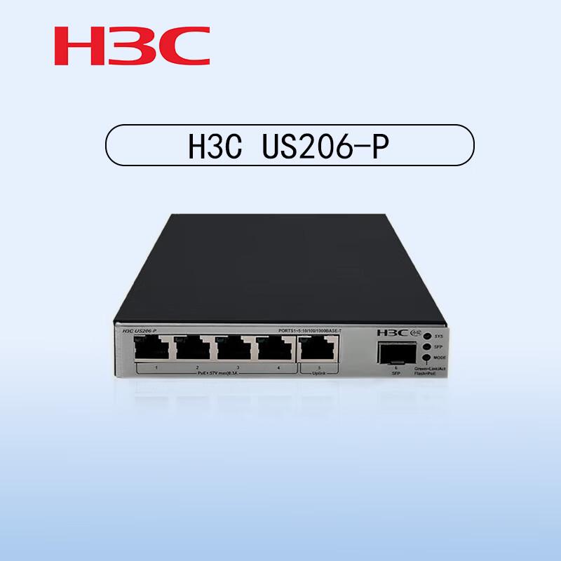 H3C US206-P 6-Port Gigabit Managed POE Switch