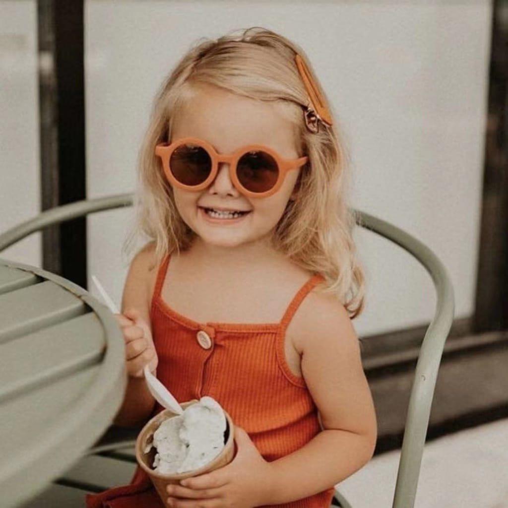 Children's Round Frame Cartoon Sunglasses - Cute & Fashionable for Toddlers