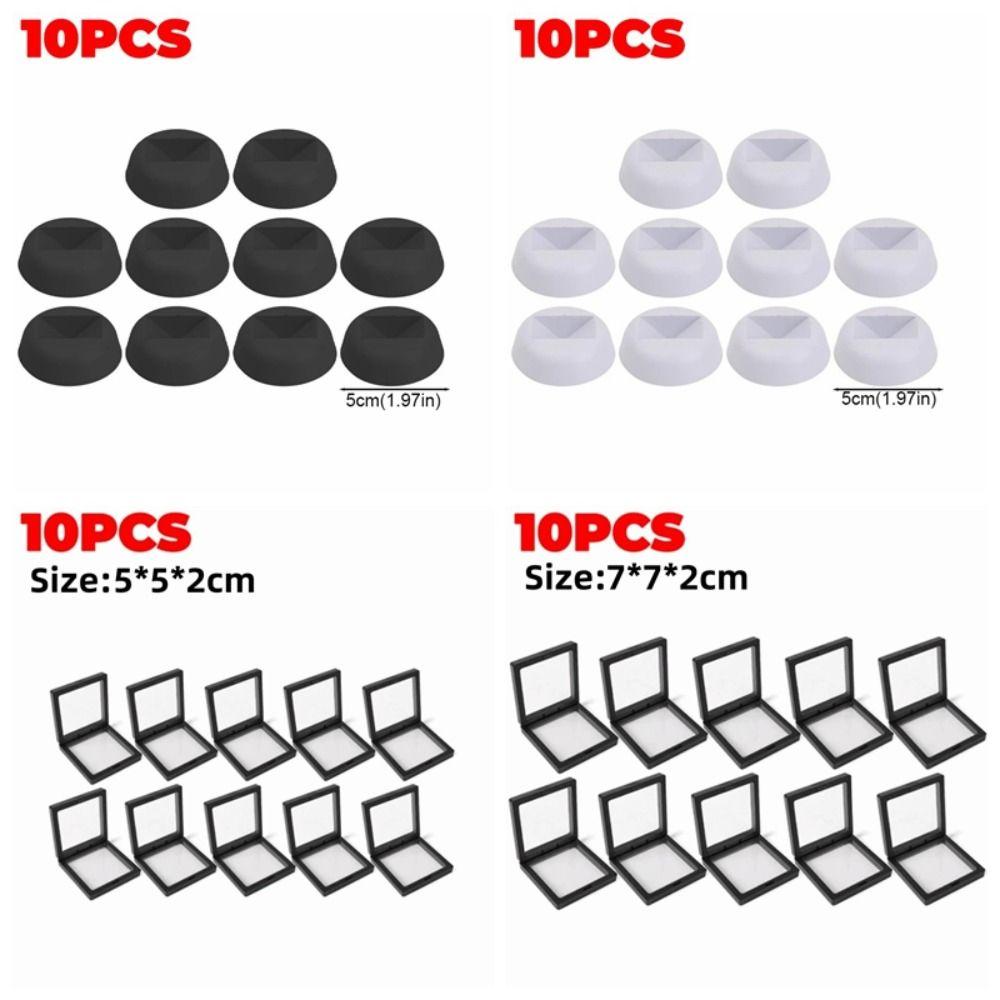 10Pcs Plastic PE Film Storage Box Suspension Jewelry Case  Jewelry Retail Packaging