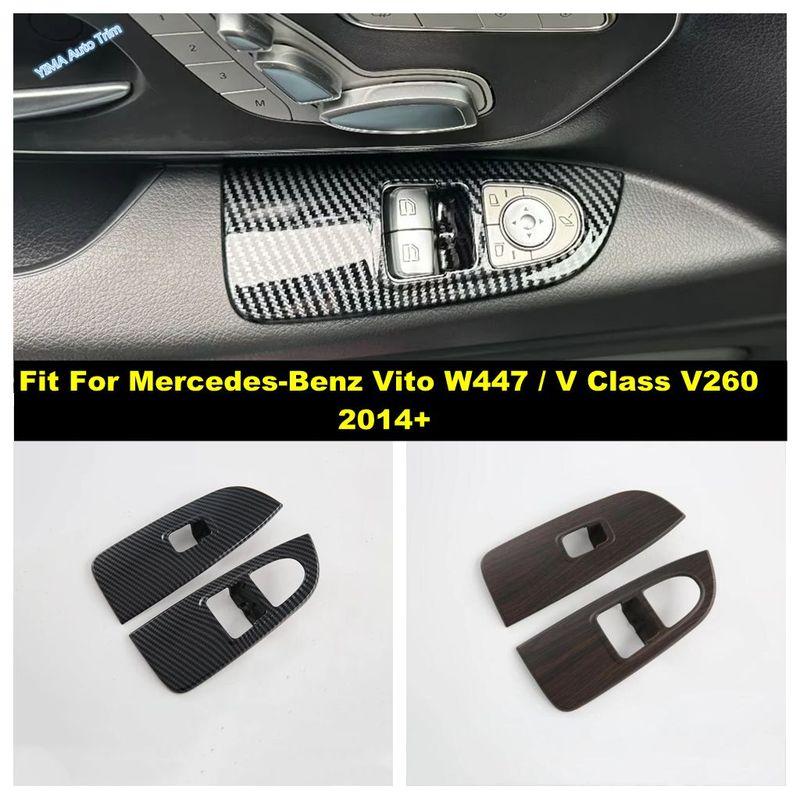 Auto Innen Tür Armlehne Fensterheber Knopf Panel Abdeckung Zierleiste Zubehör für Mercedes-Benz Vito W447 / V-Klasse V260 2014 -