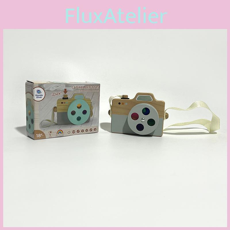 Camera Wooden Simulated With Hanging Rope Kid Puzzle Toy For Baby Fun Outdoor