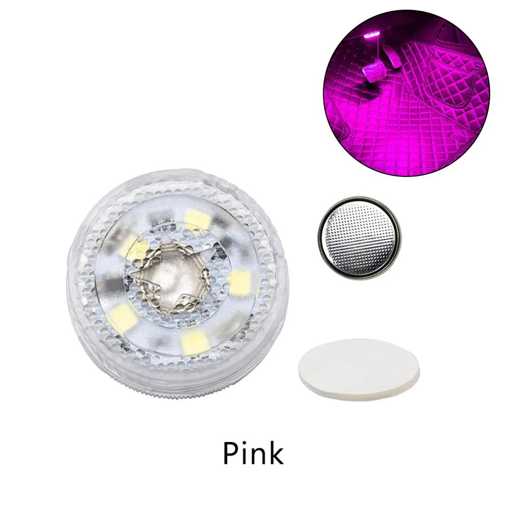 1pcs Mini Car Touch Light Led Automobile Illuminating Lamp Wireless Battery Ambience Light Car Touch Lamp
