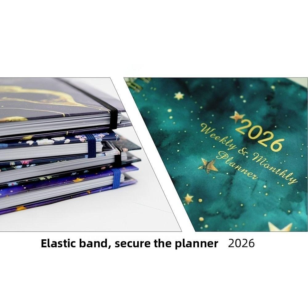 Wear-resistant 2026 Schedule Planner Notepad 12 Months To-do List Notebook  School
