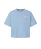 DISCOVERY EXPEDITION Women'S Stamp Semi-Oversized Short Sleeve T-Shirt (Blue)