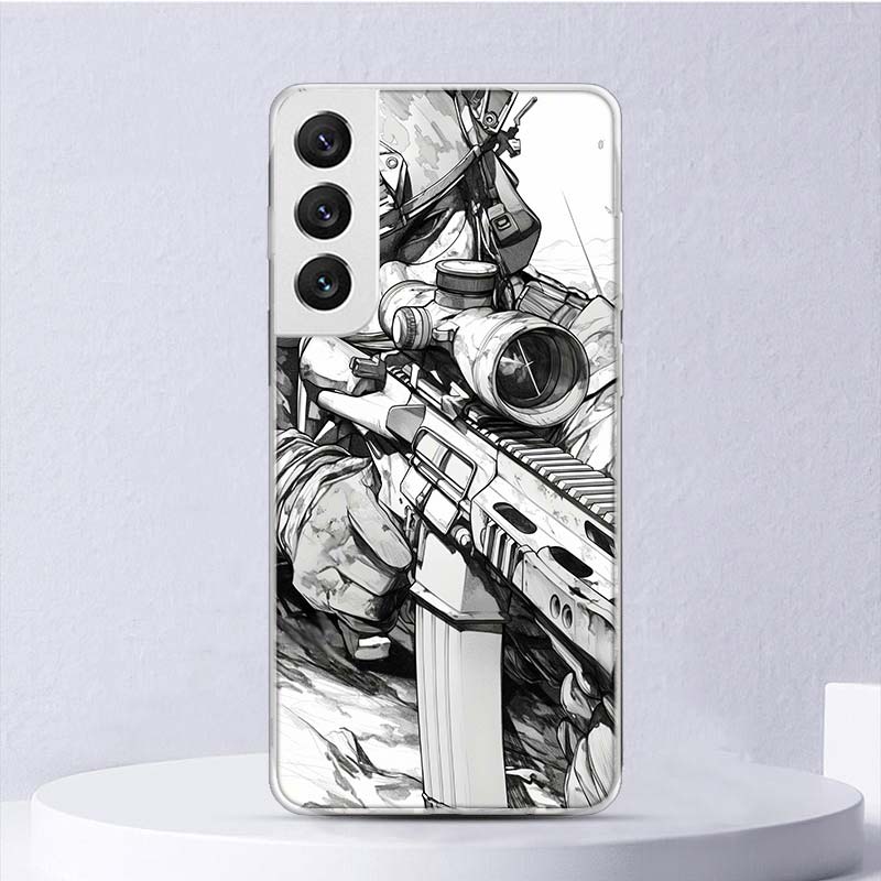 Military Army Special Forces Soft Case For Samsung Galaxy S25 S24 S23 S22 Ultra Phone Cover S20 FE S21 Plus S25 Edge + Funda Coq