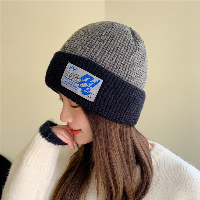 Winter Warm Hat Women's Winter Woolen Hat Ear Protection Knitted Hat