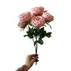 Artificial Rose Flower for Flower Arrangement 7 Heads Full Blooms Faux Silk Rose Bouquet with Stem for Home Office Party Wedding Decoration