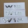 2026 3D ABS W12 Logo Car Rear Trunk Emblem Badge Sticker Accessories For Audi A6 A7 A8 S6 S8 RS6 RS8