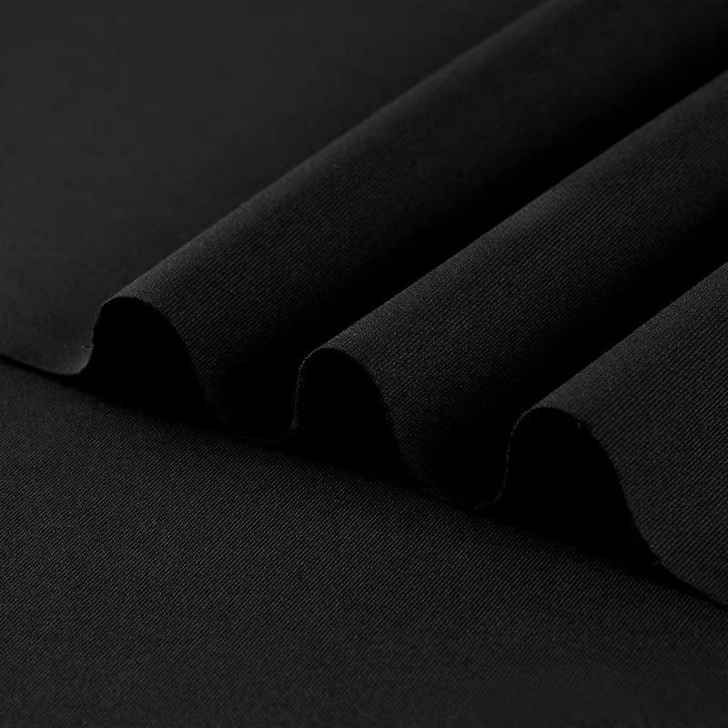 Air Layer Fabric Spring Summer Thin Knit Elastic Soft Breathable Clothing Fabric Cloth Sewing Polyester Spandex Rayon Material