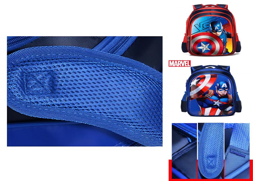 Marvel Avengers Kids Backpack Set With Iron Man Captain America Spider-man Perfect For Any Adventure!