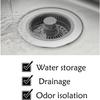 Pack of 2 Kitchen Sink Plugs, Universal Drain Strainer, Kitchen Sink, Faucet Stopper, Pop-Up Floor Drain Filter Made of Stainless Steel for Sink Bore