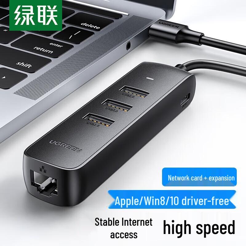 Хаб UGREEN USB-C с адаптером Ethernet