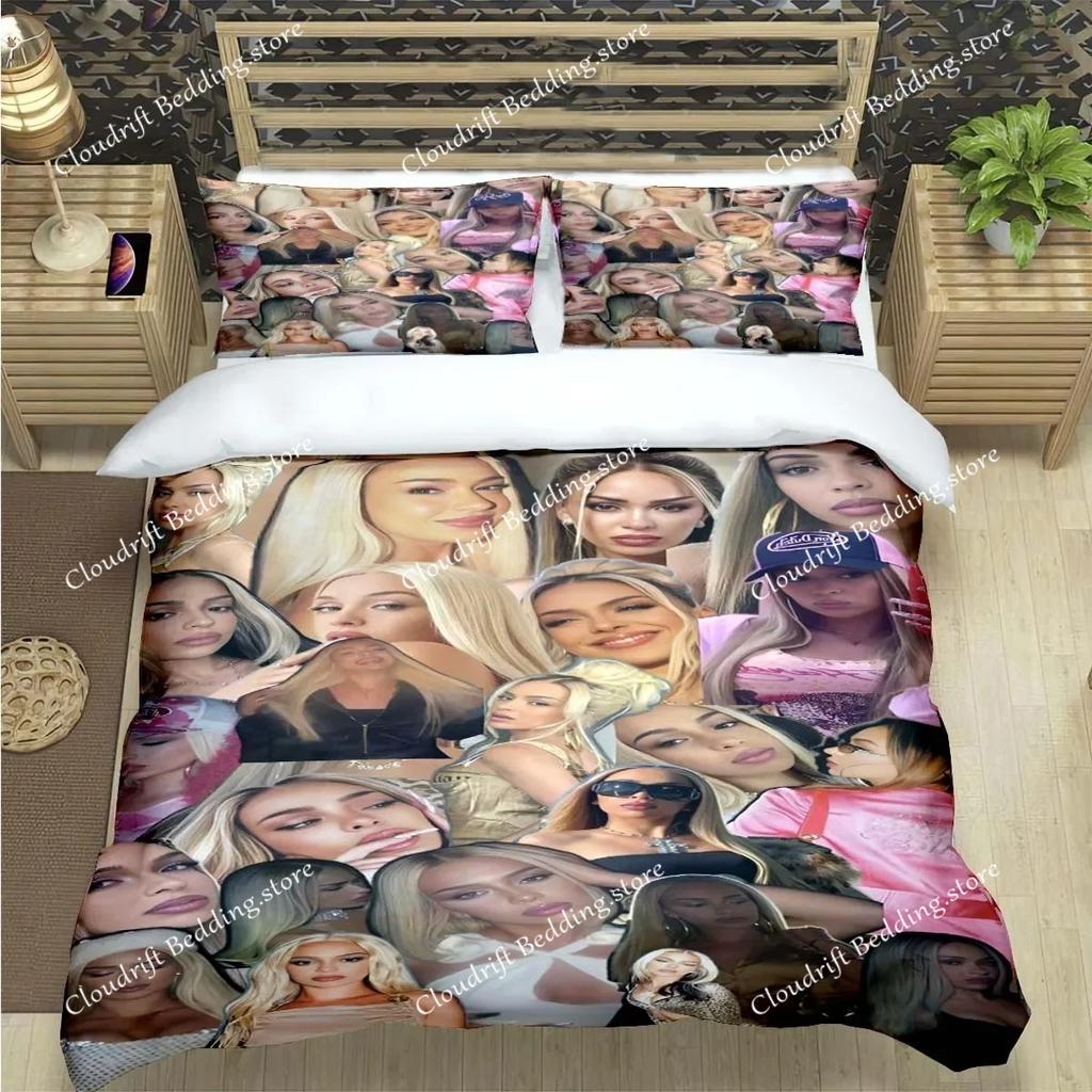 Fashion Spain Hot Female Singer B-bad G-Gyal Print Bedding Set Duvet Cover Comforter Bed  Youth Kids Girl Boys Luxury Gift