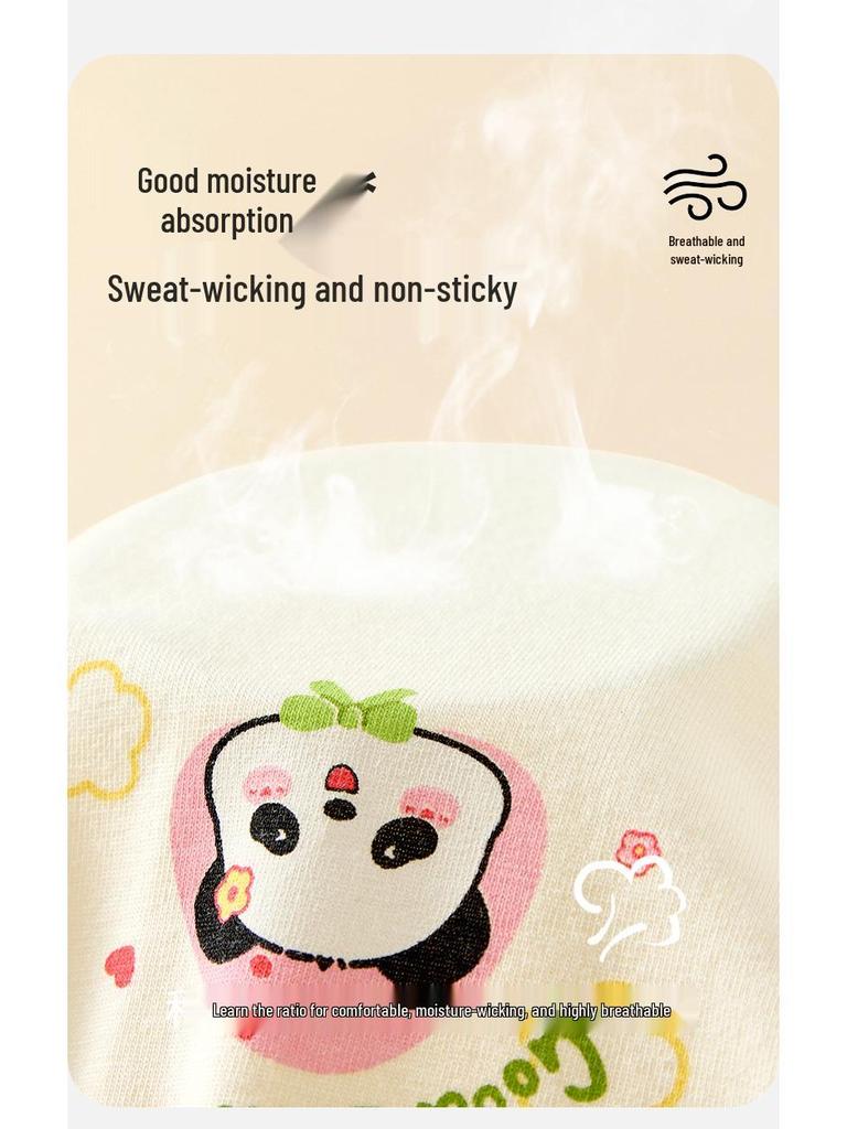 Antibacterial Girls' Pure Cotton Boxer Briefs - Class A, 100% Cotton Crotch, for Middle and Older Children