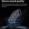 Intercom moto bluetooth 5.0, kit oreillette bluetooth casque moto interphone - bleu noir