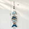 Mediterranean Retro Wooden Fish Skewers Hanging in The Ocean Fengxiang Villagers' Tavern Restaurant Wall Art Decorations