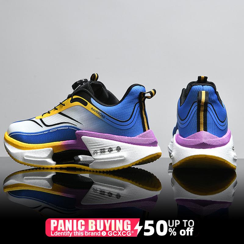 

Running Shoes Carbon Board Speciality Marathon Men Sports Breathable Lightweight Women s Comfortable Athletic Nonskid Sneakers 44 сірий