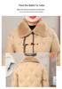 Mittellange Damen-Daunenjacke mit Pelzkragen - Kurzer Oma-Stil Winter 2025 Kälteschutz Warme Kleidung