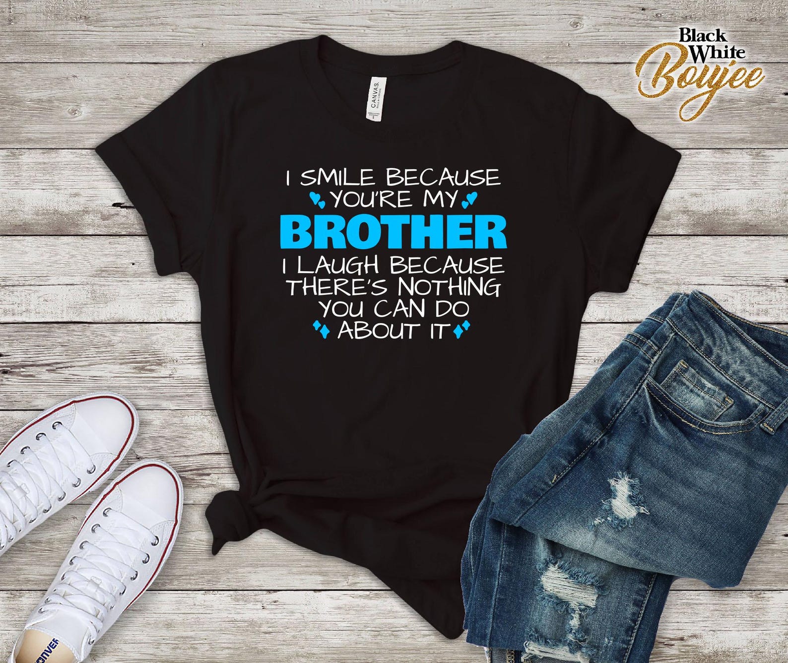 I Smile, My Brother T-shirt – Celebrate Brotherhood with Love 3XL