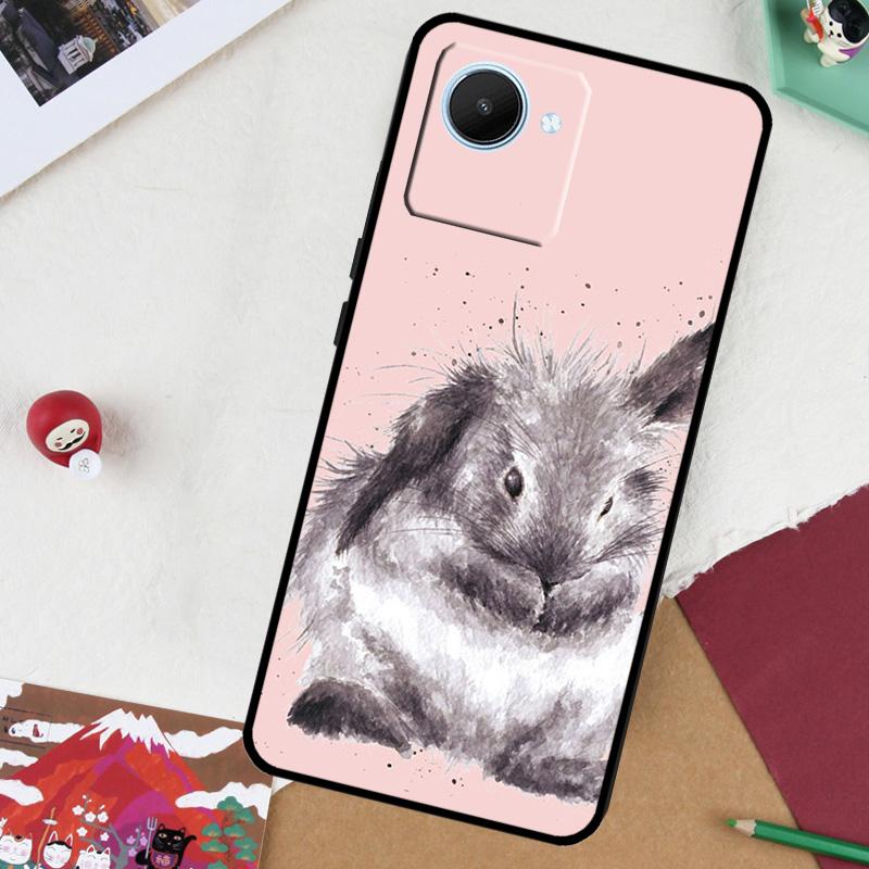 Rabbit For Realme 13 Pro Plus 14 12 10 11 GT 6 5 6T GT7 Pro C51 C21Y C25S C75 C67 C61 C53 C55 Case