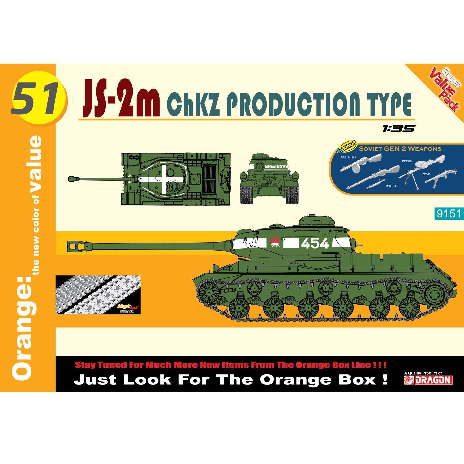 

Platz CH9151 WWII Soviet Stalin II Heavy Tank Plastic Model 1/35 JS-2m